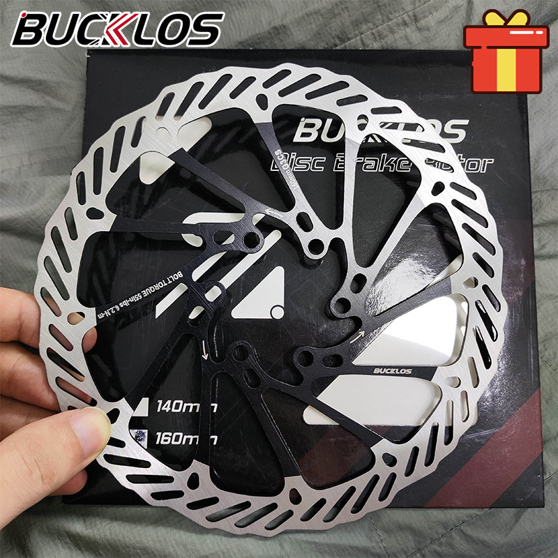 BUCKLOS 160mm Rotor 2pc 180mm Rotors Road Bike with Adapter Lightweight ...