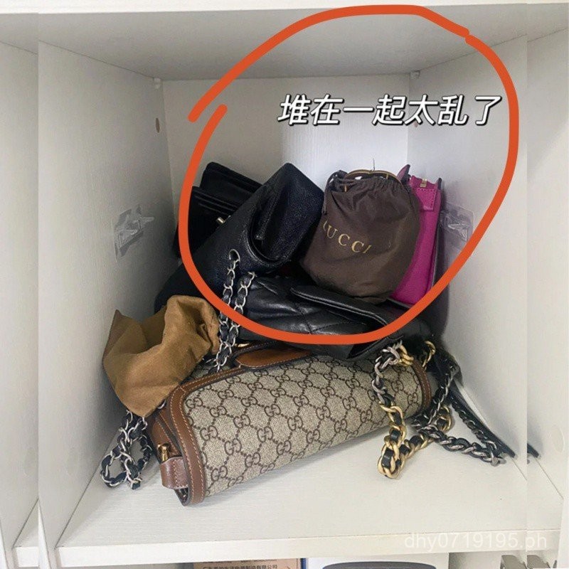 Bag Rack Sliding Rail Bag Organizer Divider Board Layered Deep Storage ...