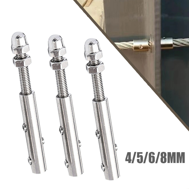 4/5/6/8mm 304 Stainless Steel Wire Rope Lock Buckle Tension Joint ...