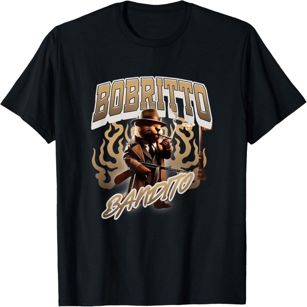 Bobrito Bondito Italian Brainrot Meme Beaver Bandit T-Shirt | Shopee ...