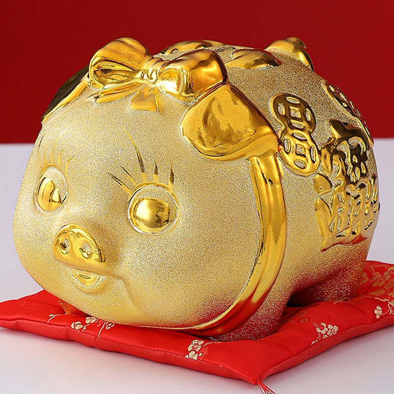 Pig Coin Bank Ceramic Only-in-No-out2024New Children's Boys and Girls ...