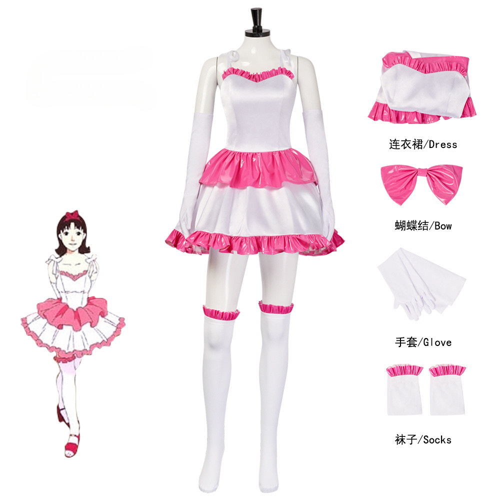 Perfect Blue Anime Costume Cosplay Wig Mima Kirigoe idol Woman Red Dress  Skirt Pink Japanese Comic Film Halloween Party Headwear | Shopee Philippines