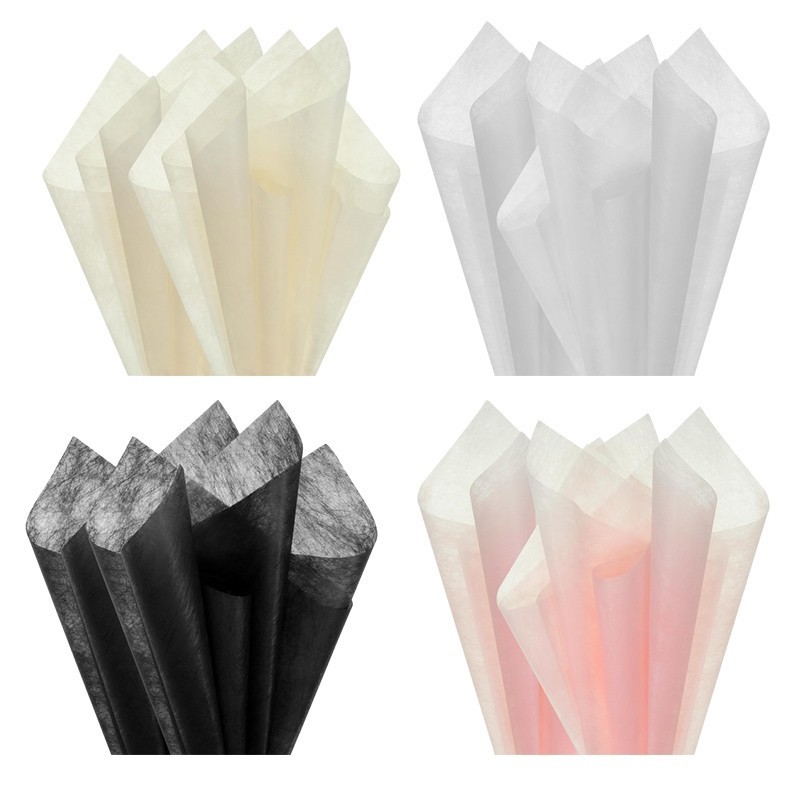 40Pcs Flower Packaging Paper Solid Color Packaging Paper Milk Cotton ...