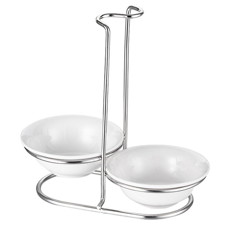 Stainless Steel Spoon Rack Hot Pot Spoon Rack Double Head Colander Rack