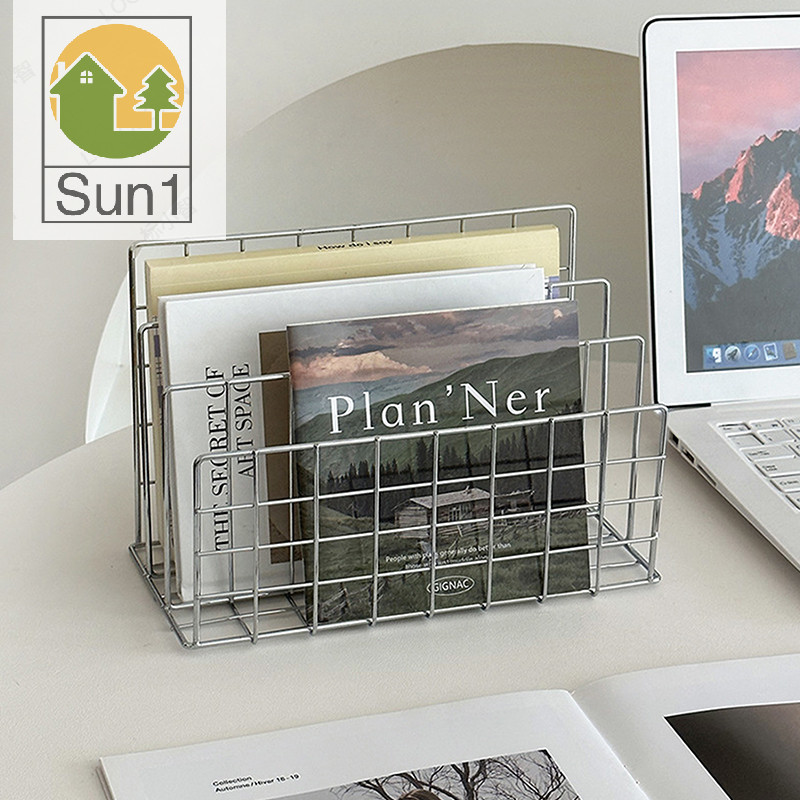 Sun1> Ins Minimalist Iron Desktop Storage Rack Organizer Table ...