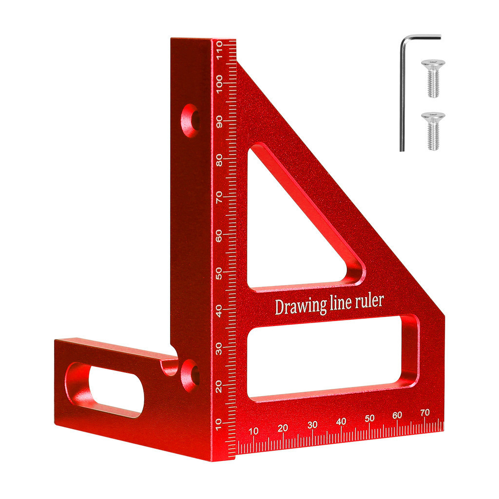 Aluminum Alloy Multi Angle Measuring Ruler Woodworking Square ...