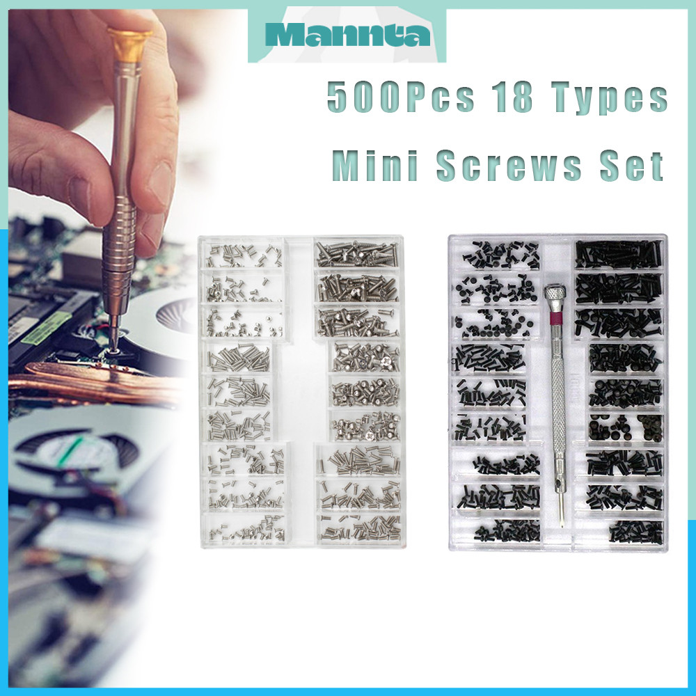500Pcs/Box Mini Screw Kit 18 Types Screws Tool Set For Laptop Computer ...