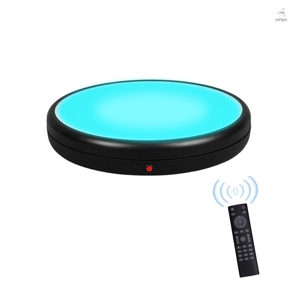 45CM/17.7in Motorized Rotating Display Stand with RGB Light Display ...