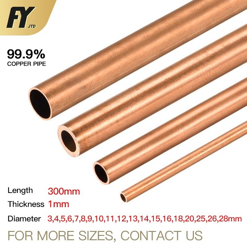 GG+FUYI Copper tube 1mm wall thickness 300mm length High Quality