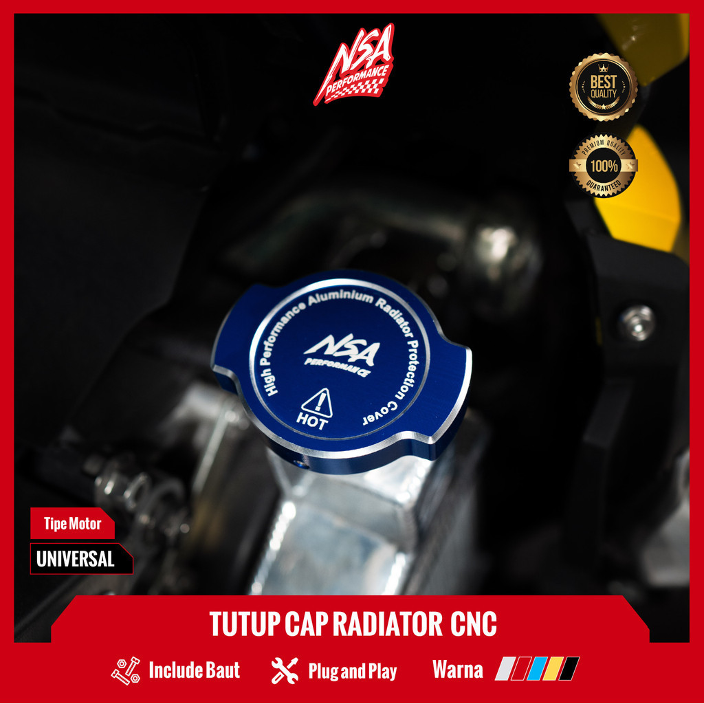 Nsa COVER CUP RADIATOR UNIVERSAL FULL CNC RADIATOR CUP Cap VARIO ...