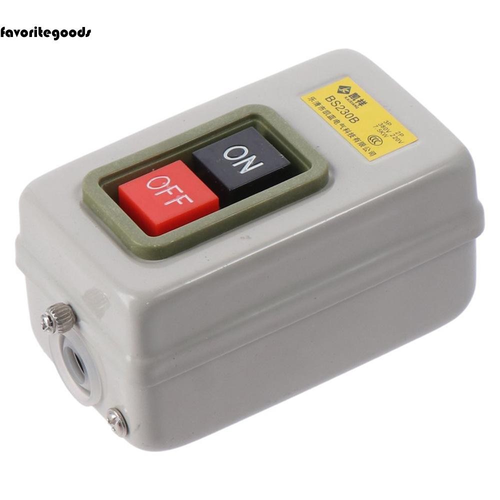 FAVORITEGOODS On/ Start Stop Switch, AC 220V/380V 10A Push Button