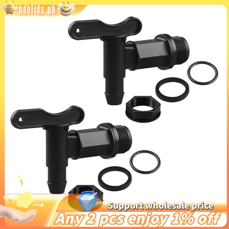 [In stock]2 Set Drum Spigot Faucet Pail Taps with Gasket Plastic