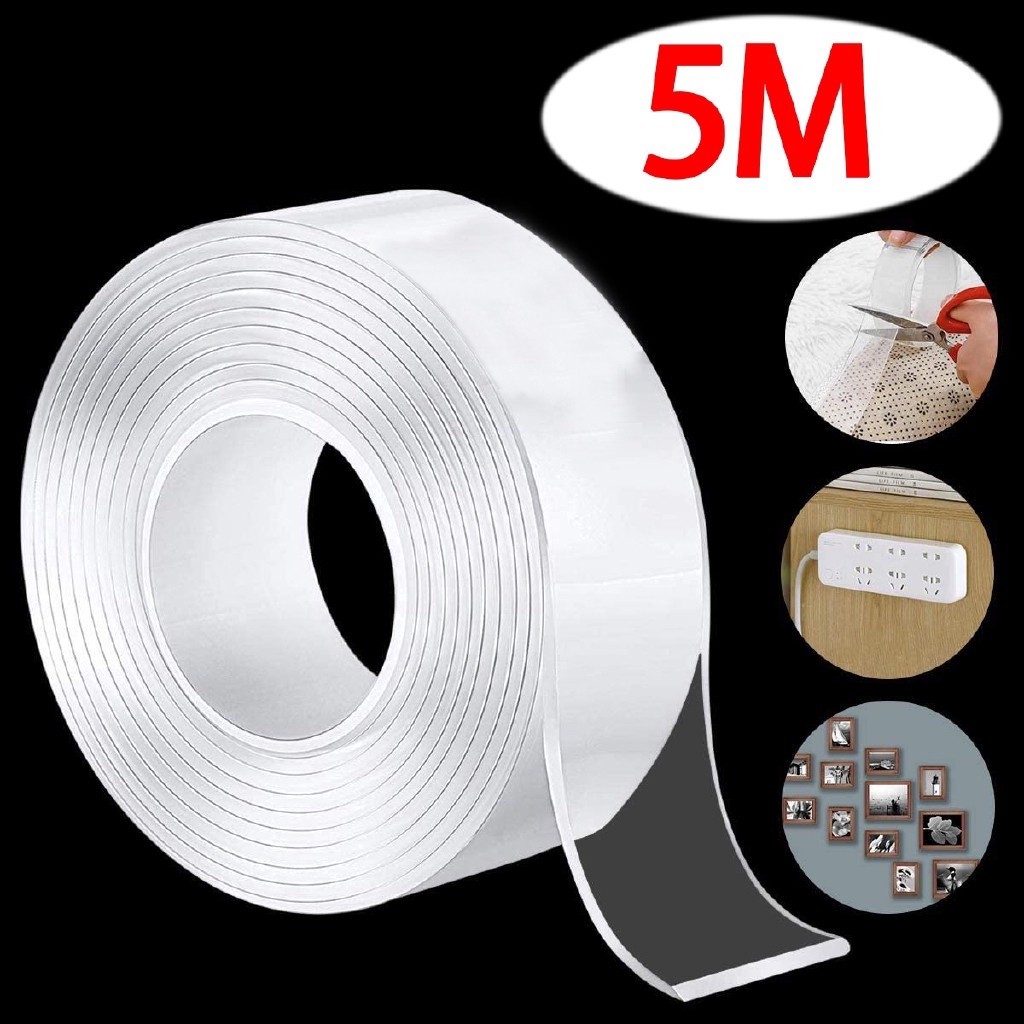 5M 3M 1M Clear Multifunction Nano Tape Strongly Sticky Double Sided
