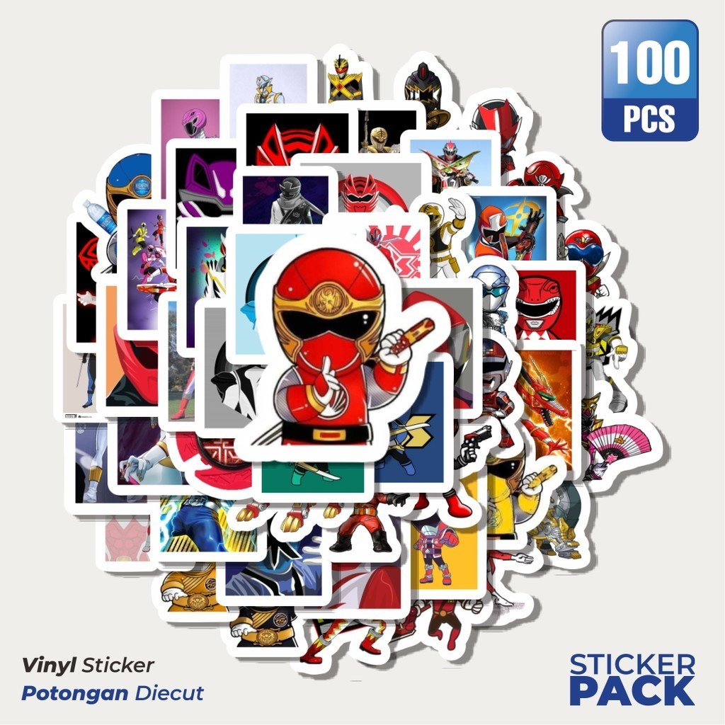 Power Ranger 2 Waterproof Aesthetic Vinyl Stickers - For Laptops ...