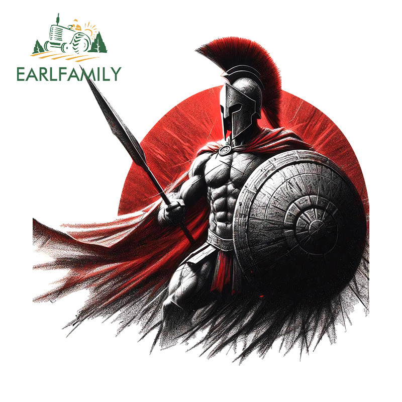 EARLFAMILY Roman Soldier Ink Style Car Sticker Fashionable Occlusion ...