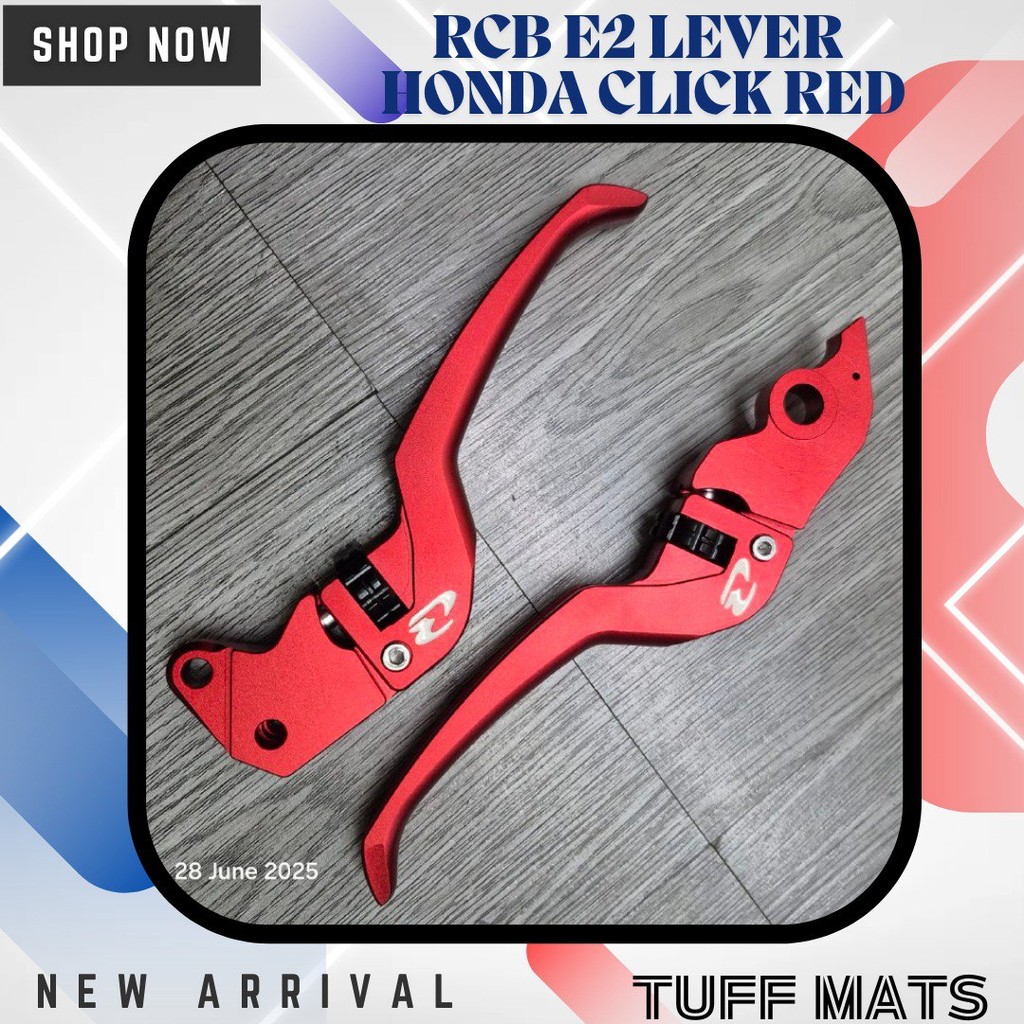 racing boy rcb aluminum lever for honda click red | Shopee Philippines