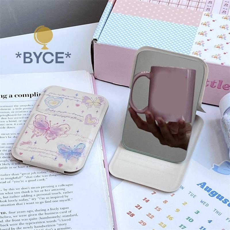 BYCE> Portable Small Desktop Stand Mirror Butterfly Folding Vanity ...