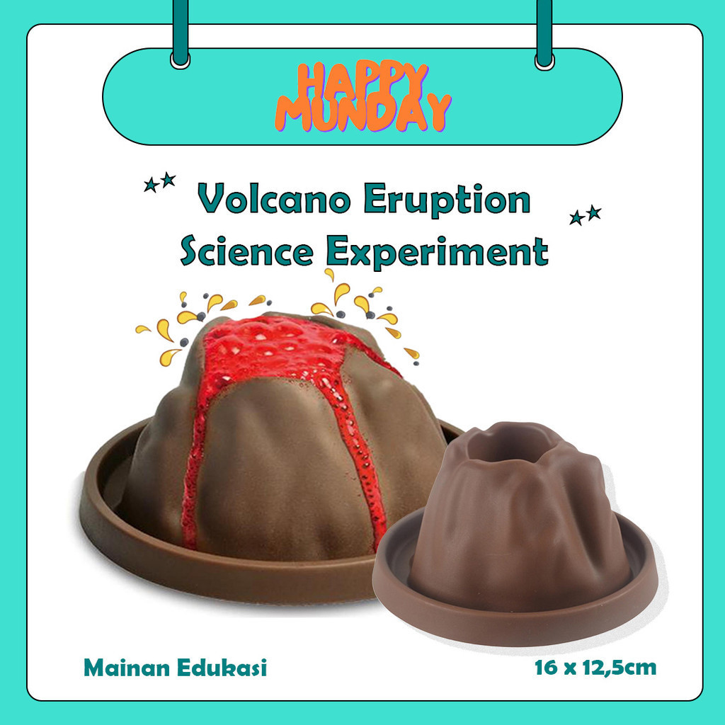 Clementoni Volcano Science Kit For Kids - Glow In The Dark Eruptions Experiment