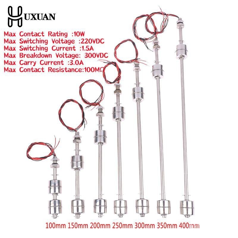 RQ100-400mm Stainless Steel Double Ball Float Switch Tank Liquid Water ...