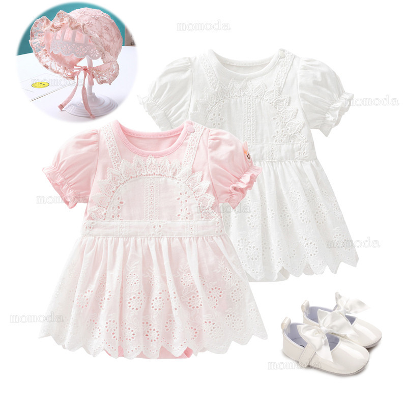 Korean Baby Girls Princess Dress Cotton Round Neck Infant Girls Dress