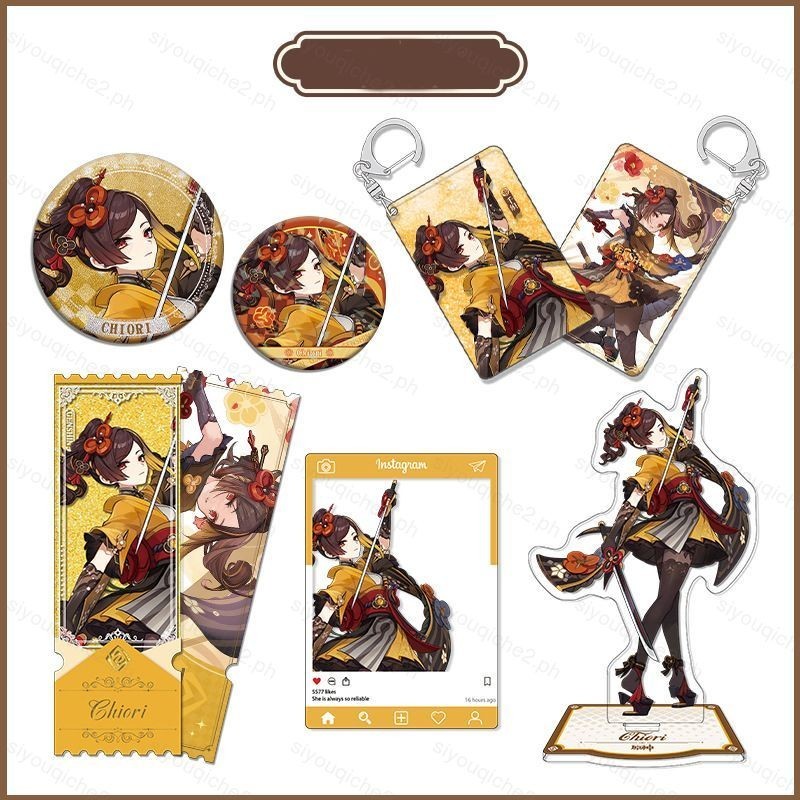 sy Genshin Impact Chiori Acrylic Plate Holder badge Ticket stub ...