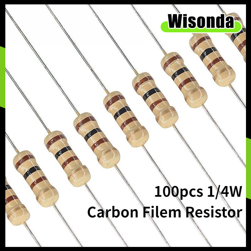 20PCS Carbon Film Resistor 1W 5 1R1M 1.5/2.2/10/20/51/100/150/360