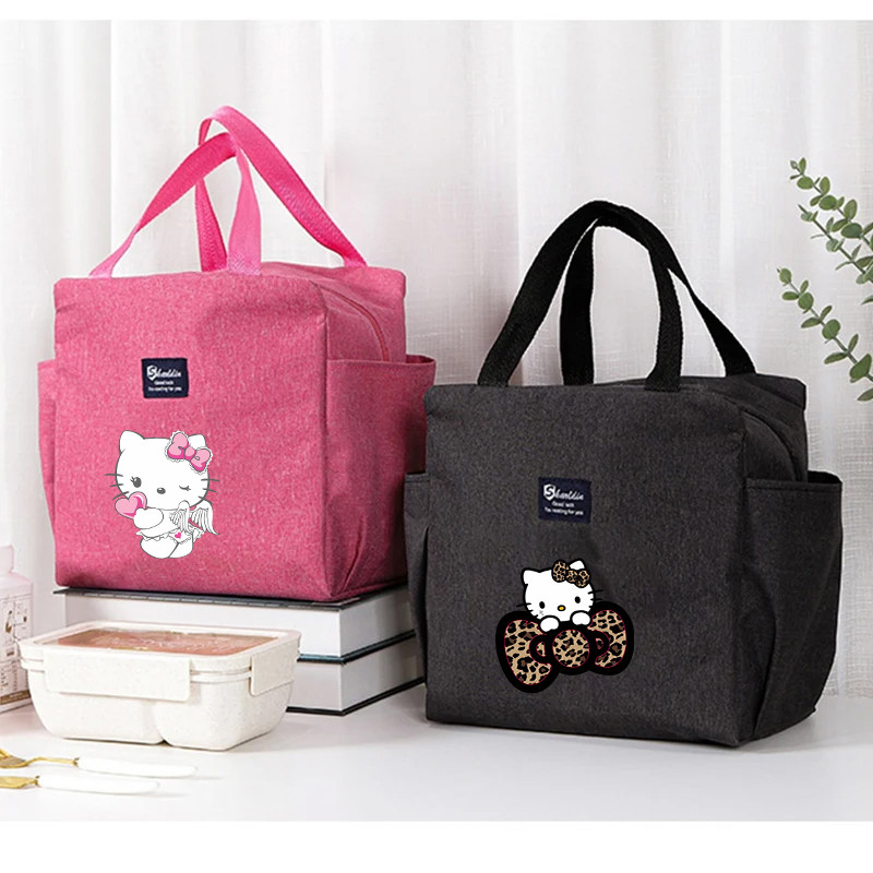 Hello Kitty cartoon printed lunch bag, food bento insulated bag ...