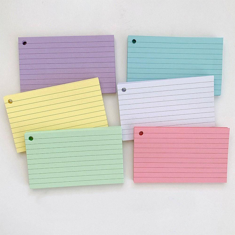Loose-Leaf Index Cards Double-sided Binder Memo Book With Cover ...
