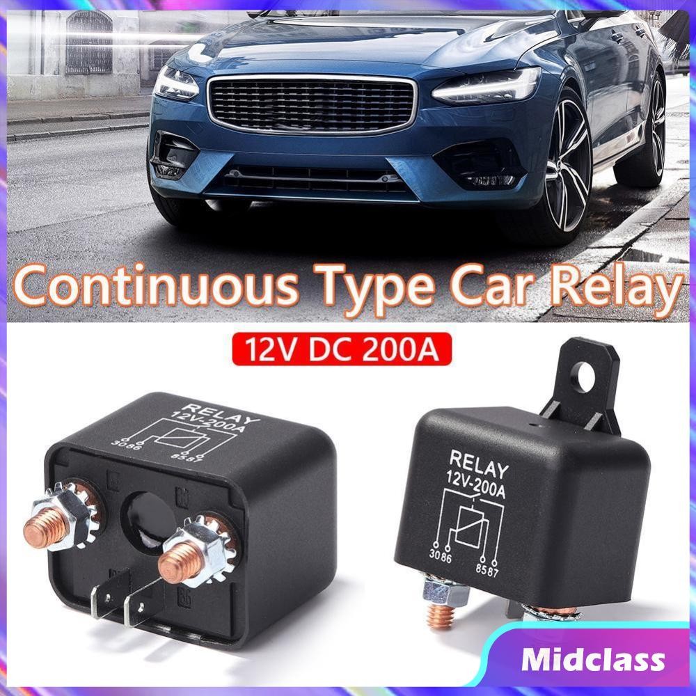 DC 12V 200A Starting Relay Black Heavy Current Start Relay Car Truck