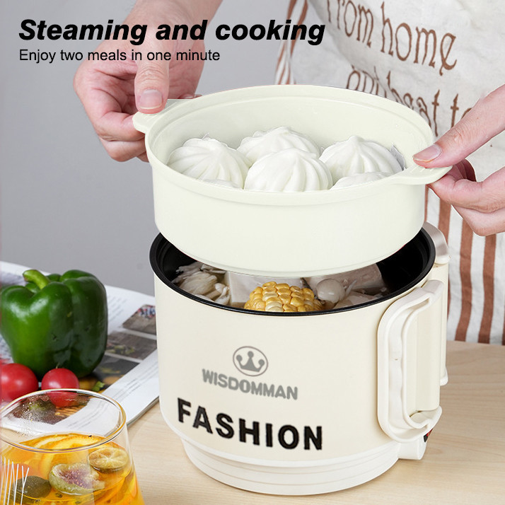 WISDOMMAN Multi purpose electric cooker, mini multifunctional household ...