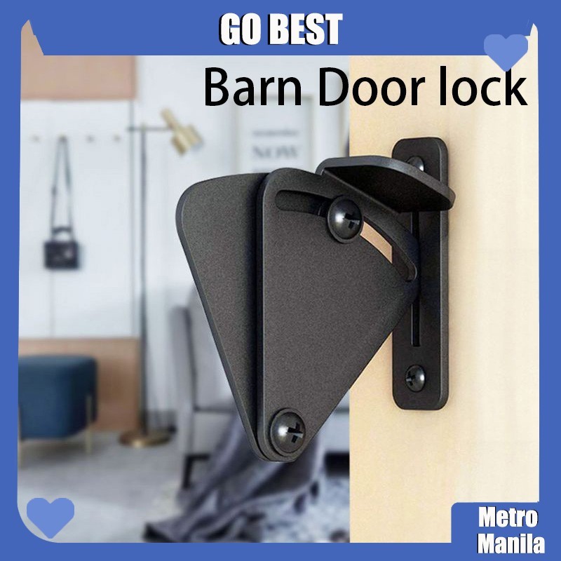 Sliding Barn Door Latch Lock Work for Pocket Doors Garage and Shed Wood