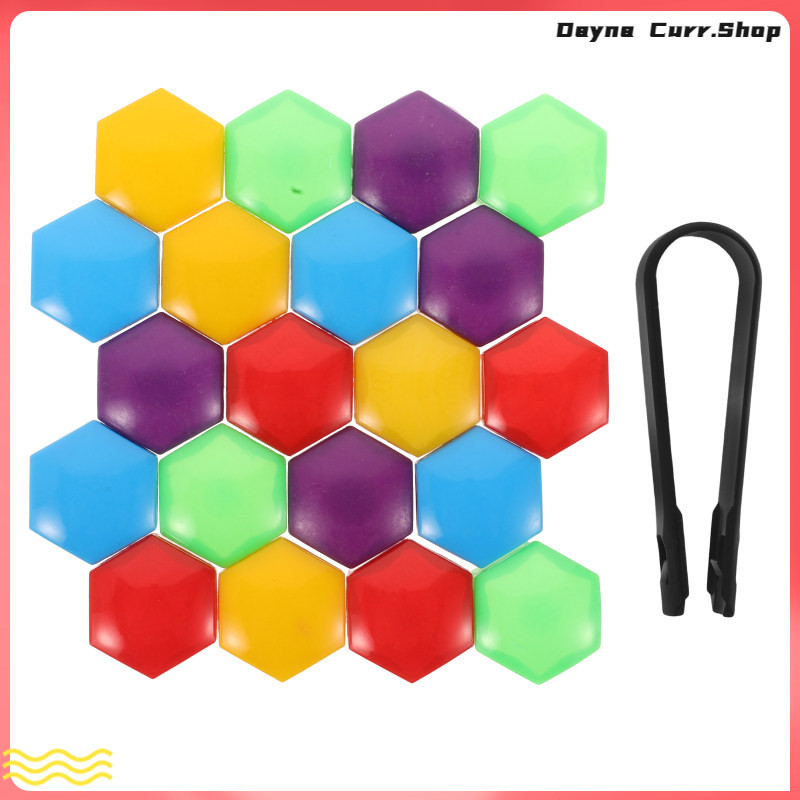 20 Pcs Car Part Tire Hub Cap Wheel Lug Nut Caps Decorative Plastic