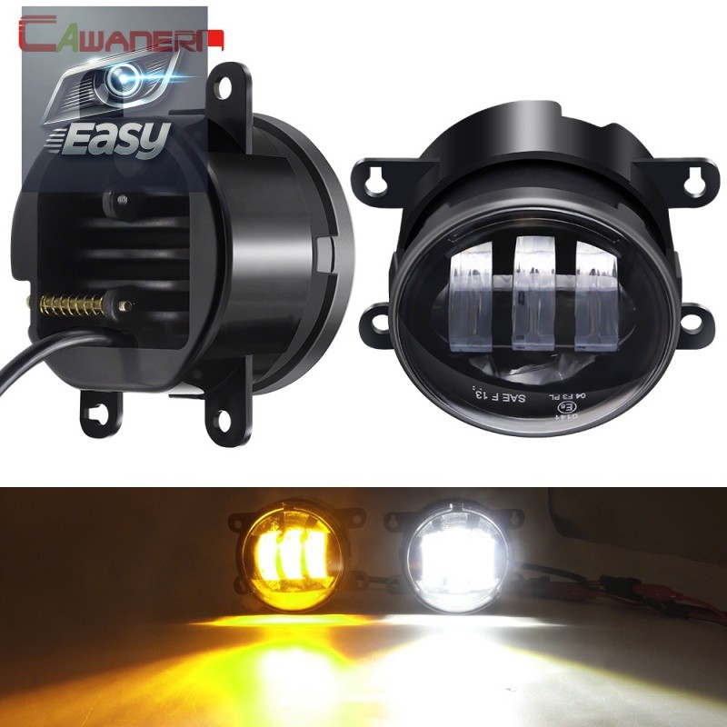 Cawanerl 30W 6000LM LED Fog Light Car Front Fog Lamp DRL White Amper ...