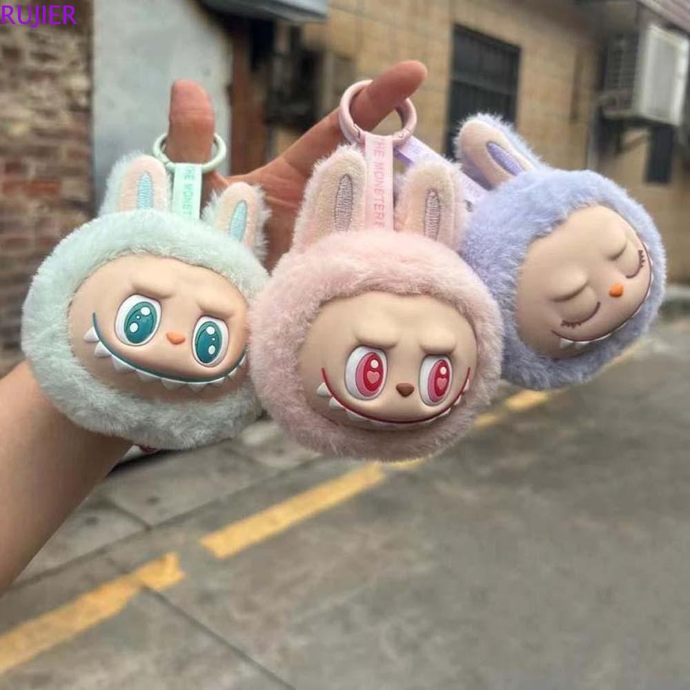 RUJIER Labubu Enamel Face Keyring, Backpack Charms Random Color Labubu ...