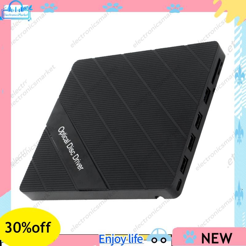 【electronicsmarket】External CD DVD Drive USB3.0 Type C Optical Drive CD
