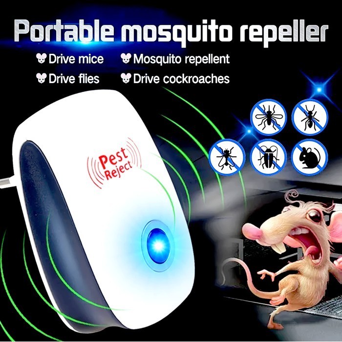 PEST REJECT Riddex Ultrasonic Ultrasonic Electric PEST Control for Rats ...