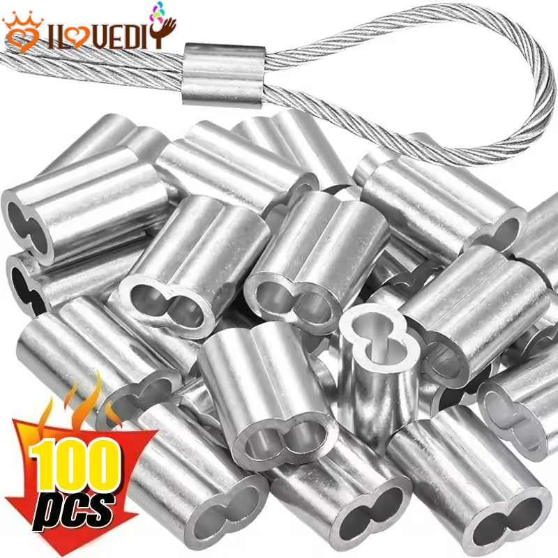 Heavy-Duty Wire Rope Clamp 8-Shaped Buckle | Aluminum Sleeve for Port ...