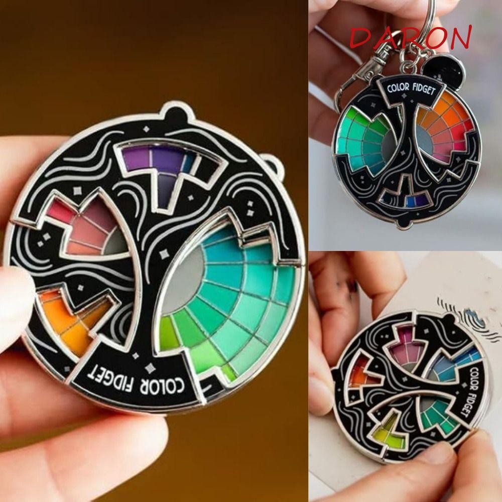 DARON Color Fidget Wheel, 3 In 1 Enamel Key Holder & Pin & Refrigerator ...