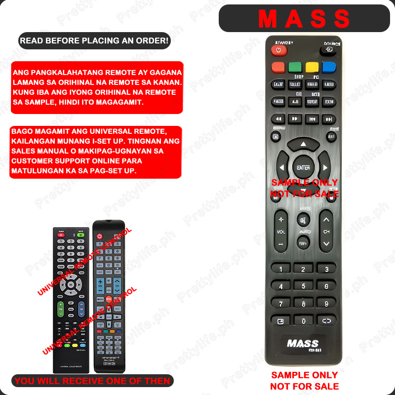 Universal remote control for MASS LED/LCD Smart TV curved tv remote ...