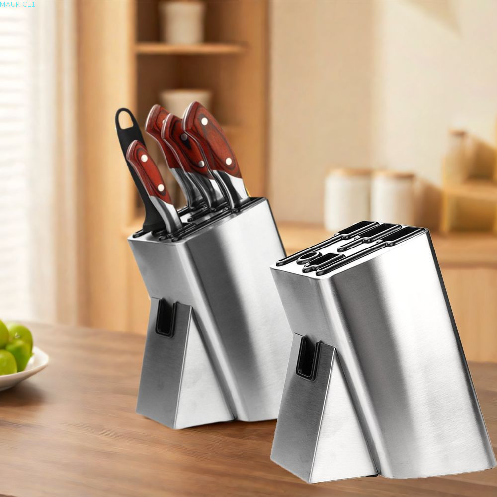 MAURICE1 Knives Holder, Stainless Steel Floor-Standing Knives Storage ...