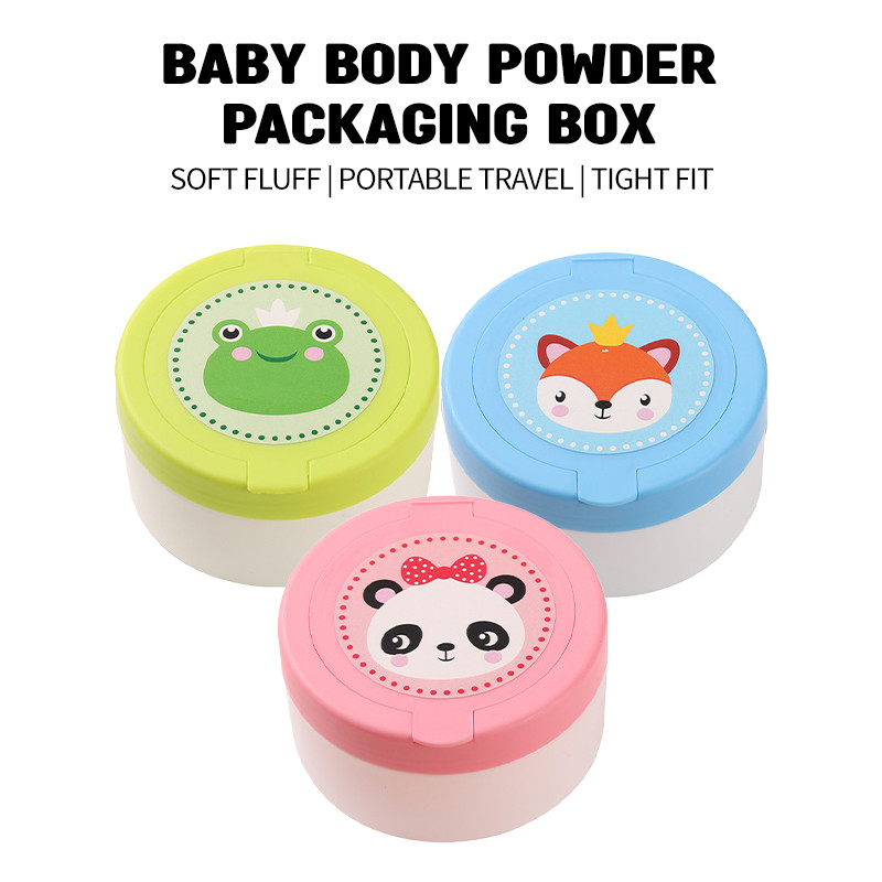 Baby powder box For Baby Portable cartoon talcum powder box For Kid ...