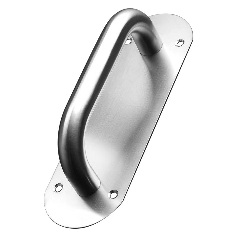 Door Handle Stainless Steel Thick Fire-proof Pull Push Handles 198x64mm ...