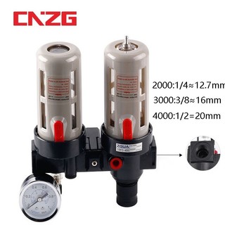 Filtro Separador De Agua Y Aceite Para Compresor - BFC3000 Con Roscas 3/8", Presión Máx. 0.95 MPa, Incluye Taza