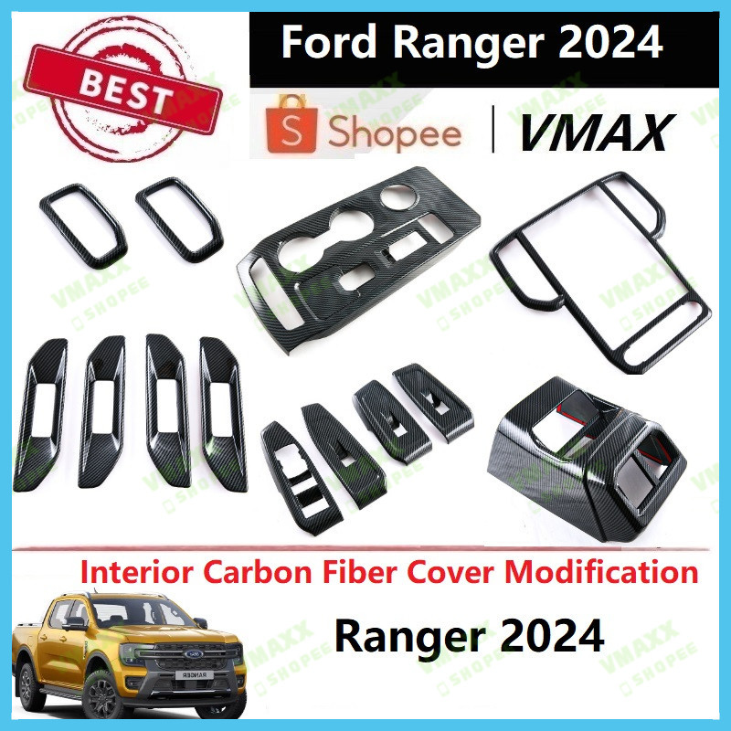 Ford Ranger 2024 Interior Carbon Fiber Cover Modification Fit For Ford ...