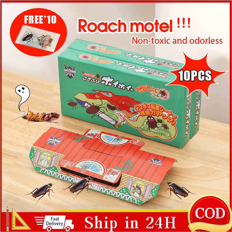 10Pcs/One box Cockroach Killer Roach Traps Kitchen Cockroach Trap ...