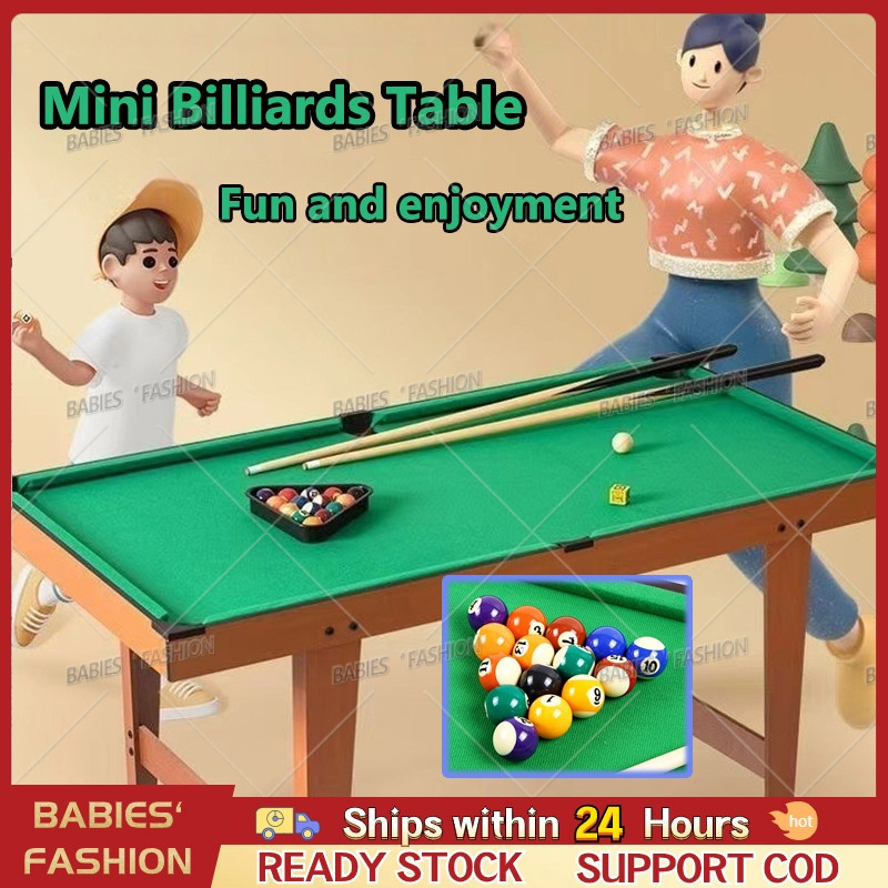 Mini Billiard Table Set 36x20 Inches Wooden Tabletop Billiard Table Set