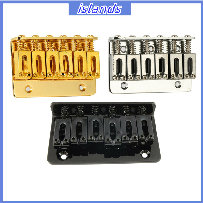 【IS】 6string 65mm Hardtail Bridge Electric Guitar Fixed Saddle Bridge