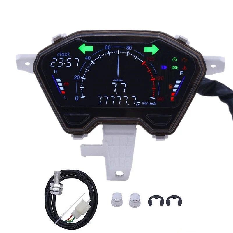 LED Digital Motorcycle Speedometer For Honda click V2 Honda click Vario ...