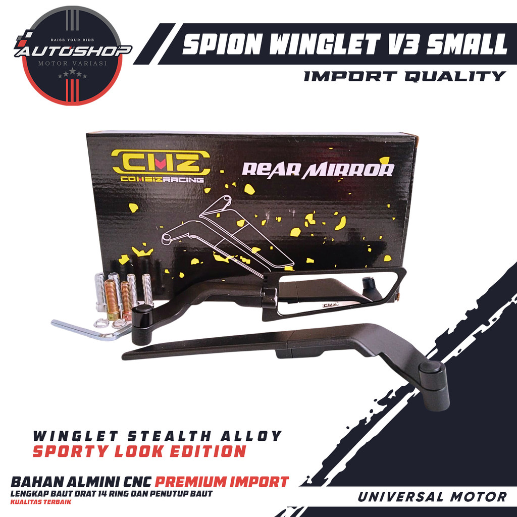 Winglet V3 SMALL VARIO NMAX PCX XMAX ADV AEROX Rear View Mirror WINGLET ...