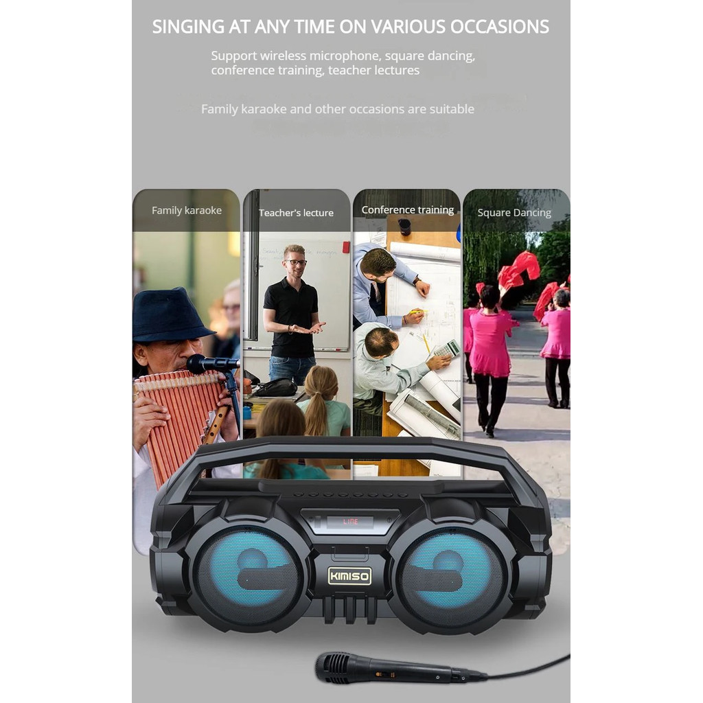 Powerful Bluetooth Speakers Hifi EQ Wireless Subwoofer Home Theater MP3